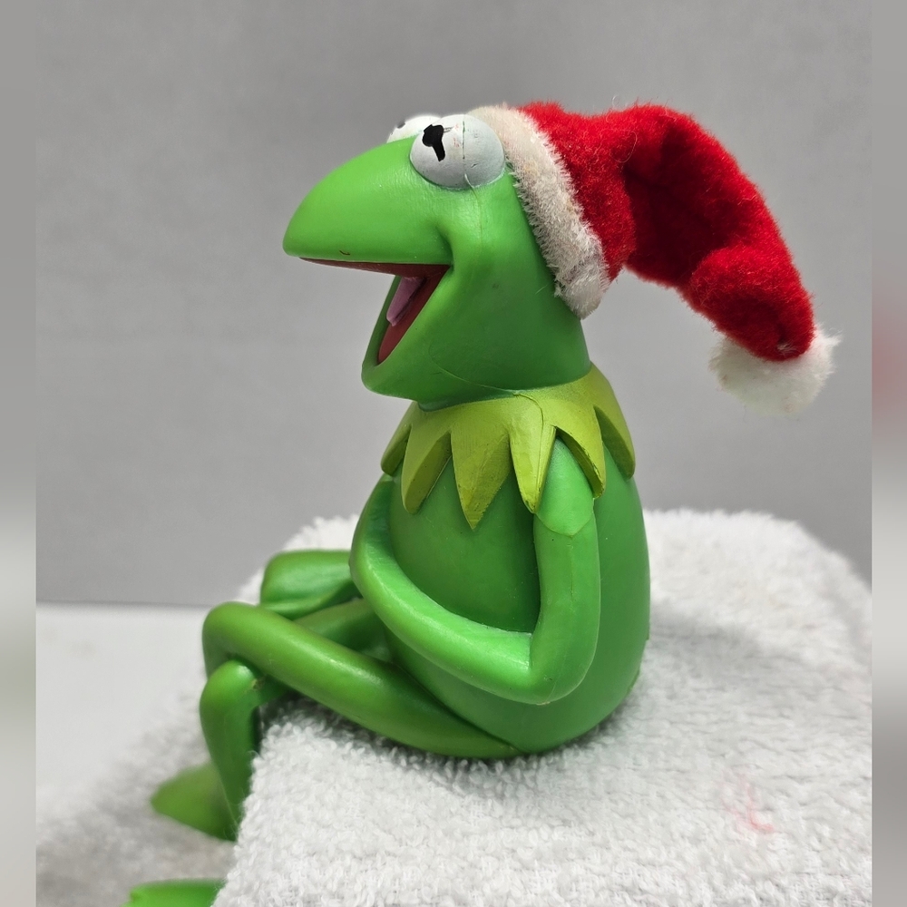 Vintage 1980 Hallmark Kermit the Frog Stocking Hanger Christmas Decor - Picture 2 of 8